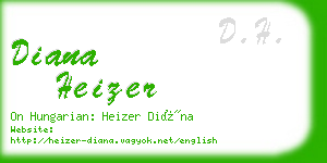 diana heizer business card